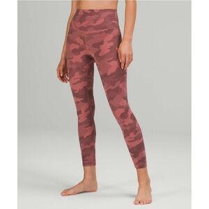 Lululemon | Align High-Rise Pant 25" Size 6 Heritage 365 Camo Brier Rose Multi